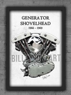 1969 Shovelhead (wczesny model z filtrem powietrza)